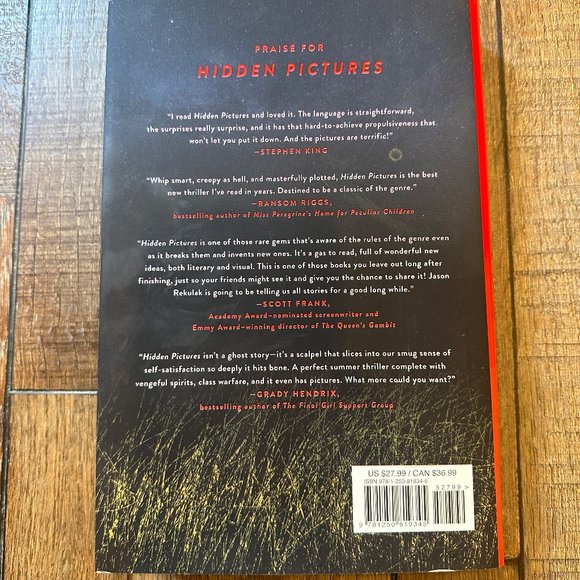 HIDDEN PICTURES hard Back Book JASON REKULAK Mystery Crime - Picture 2 of 2